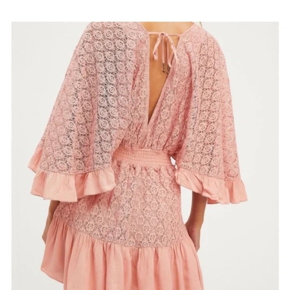 Free People Light Pink Shyanne Lace Romper - Picture 2 of 10